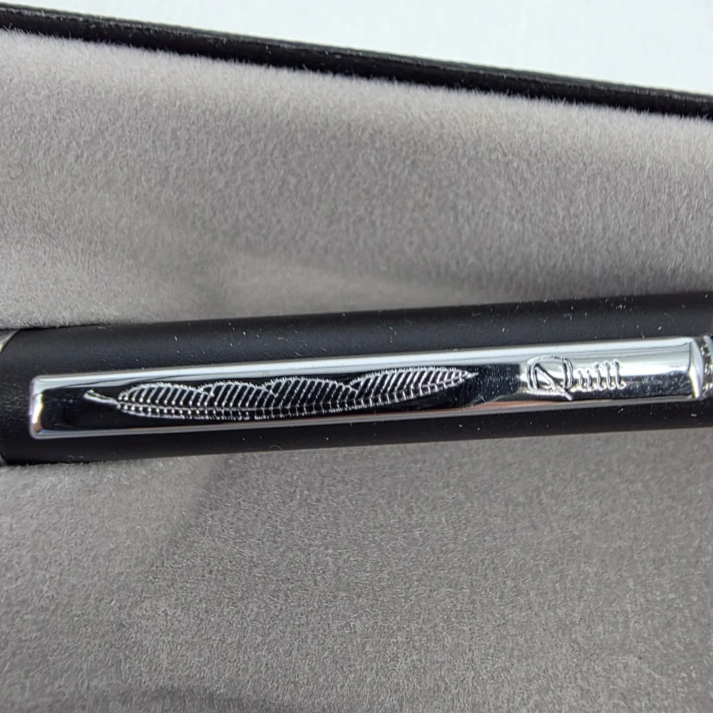 Quill Ballpoint Pen Matte Black PG&E Mapping Initiatives USA Made with Case